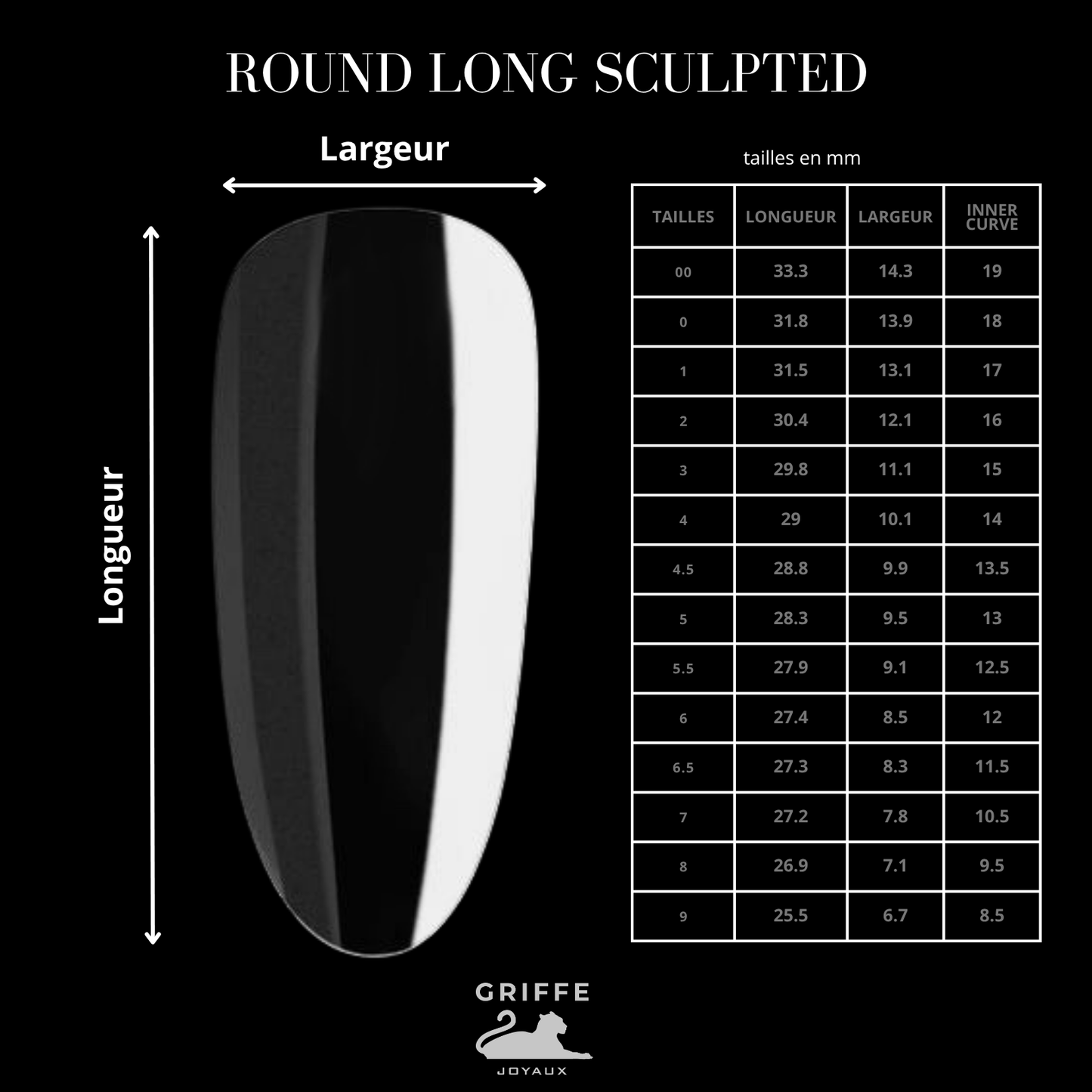 CAPSULES AMERICAINES ROUND LONG SCULPTED