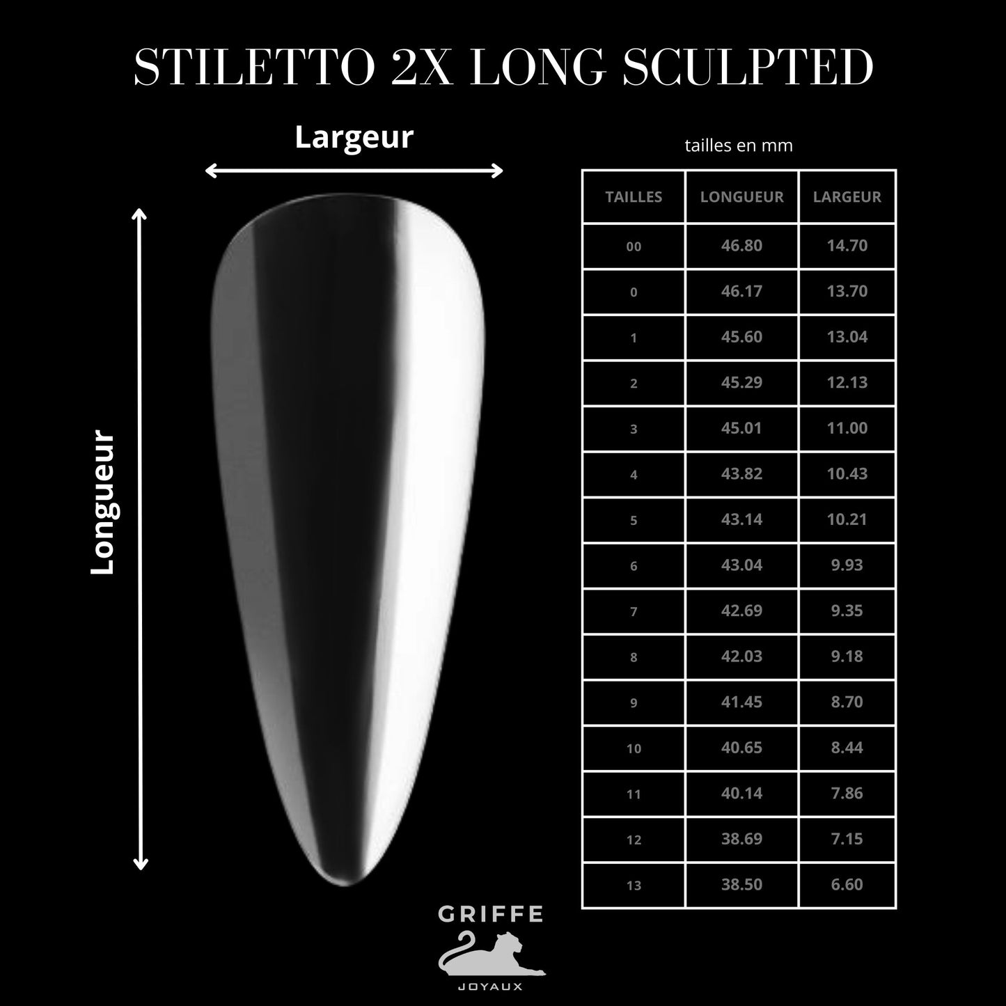 CAPSULES AMERICAINES STILETTO 2XL SCULPTED