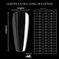NAIL TIPS COFFIN EXTRA LONG SCULPTED