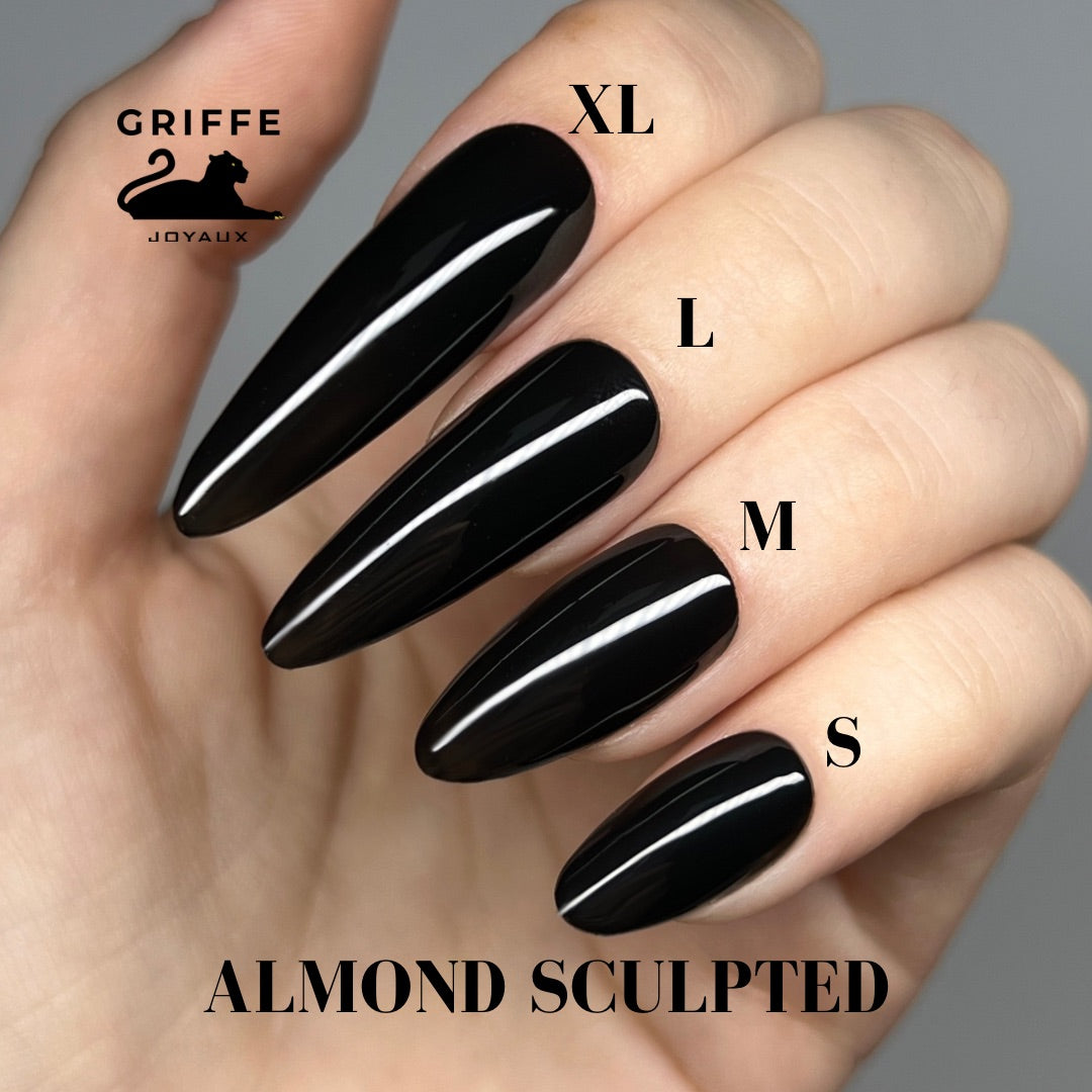 NAIL TIPS ALMOND LONG SCULPTED