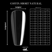 Guide des mesures – capsules américaines Coffin short Natural