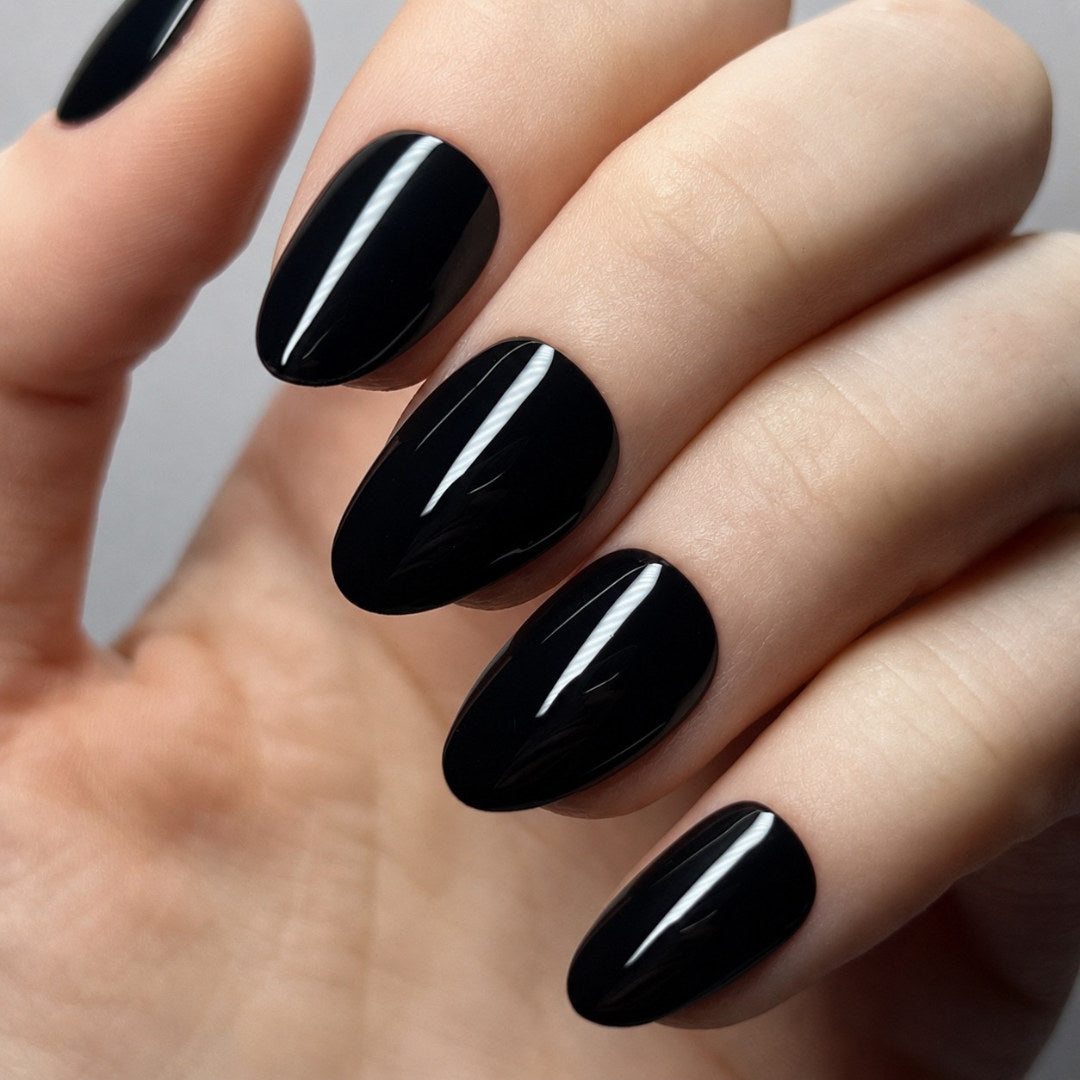 Capsules américaines Round extra short Natural – rendu porté avec VSP noir