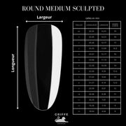 Guide des mesures – capsules américaines Round medium Sculpted