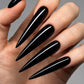 Capsules américaines Stiletto 2x long Natural – rendu porté avec VSP noir
