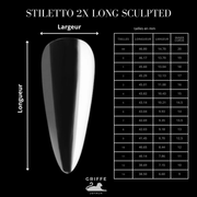 Guide des mesures – capsules américaines Stiletto 2xl Sculpted