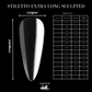 Guide des mesures – capsules américaines Stiletto extra long Sculpted