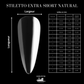 Guide des mesures – capsules américaines Stiletto Extra Short Natural