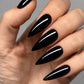 Capsules américaines Stiletto mi-long Sculpted – rendu porté avec VSP noir