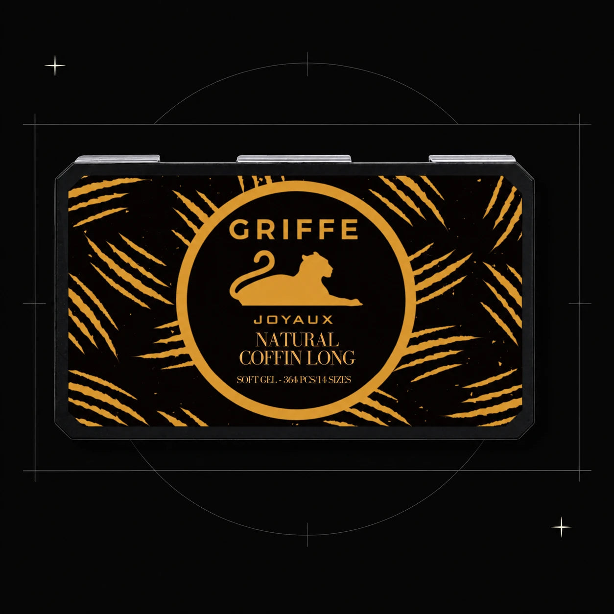 CAPSULES AMERICAINES COFFIN LONG NATURAL — boîte, composition architecturale noire