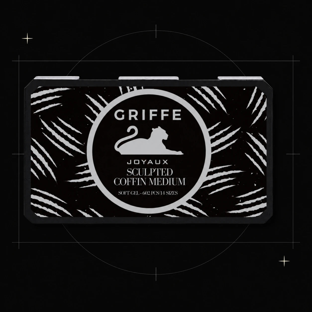 CAPSULES AMERICAINES COFFIN MEDIUM SCULPTED — boîte, composition architecturale noire