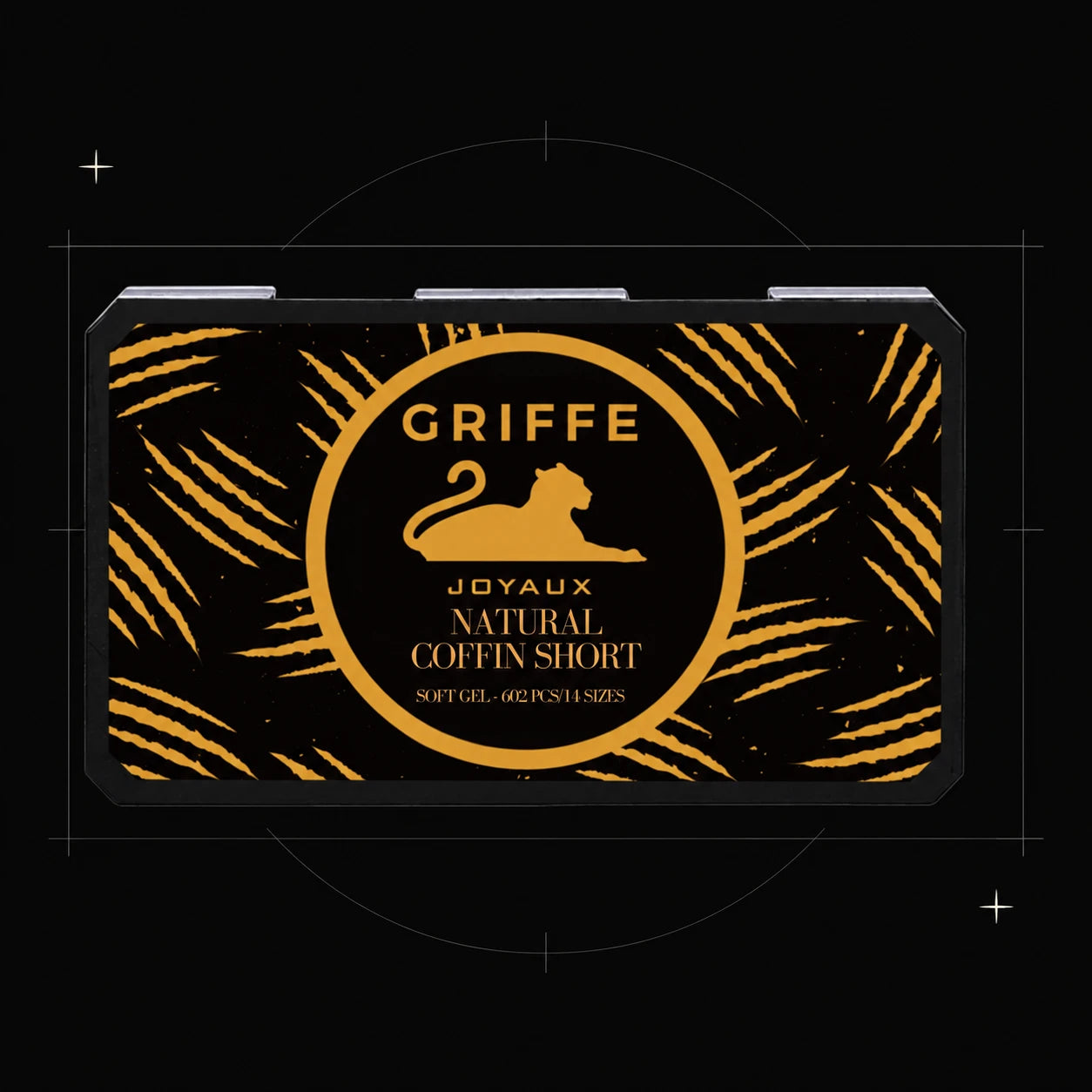 CAPSULES AMERICAINES COFFIN SHORT NATURAL — boîte, composition architecturale noire