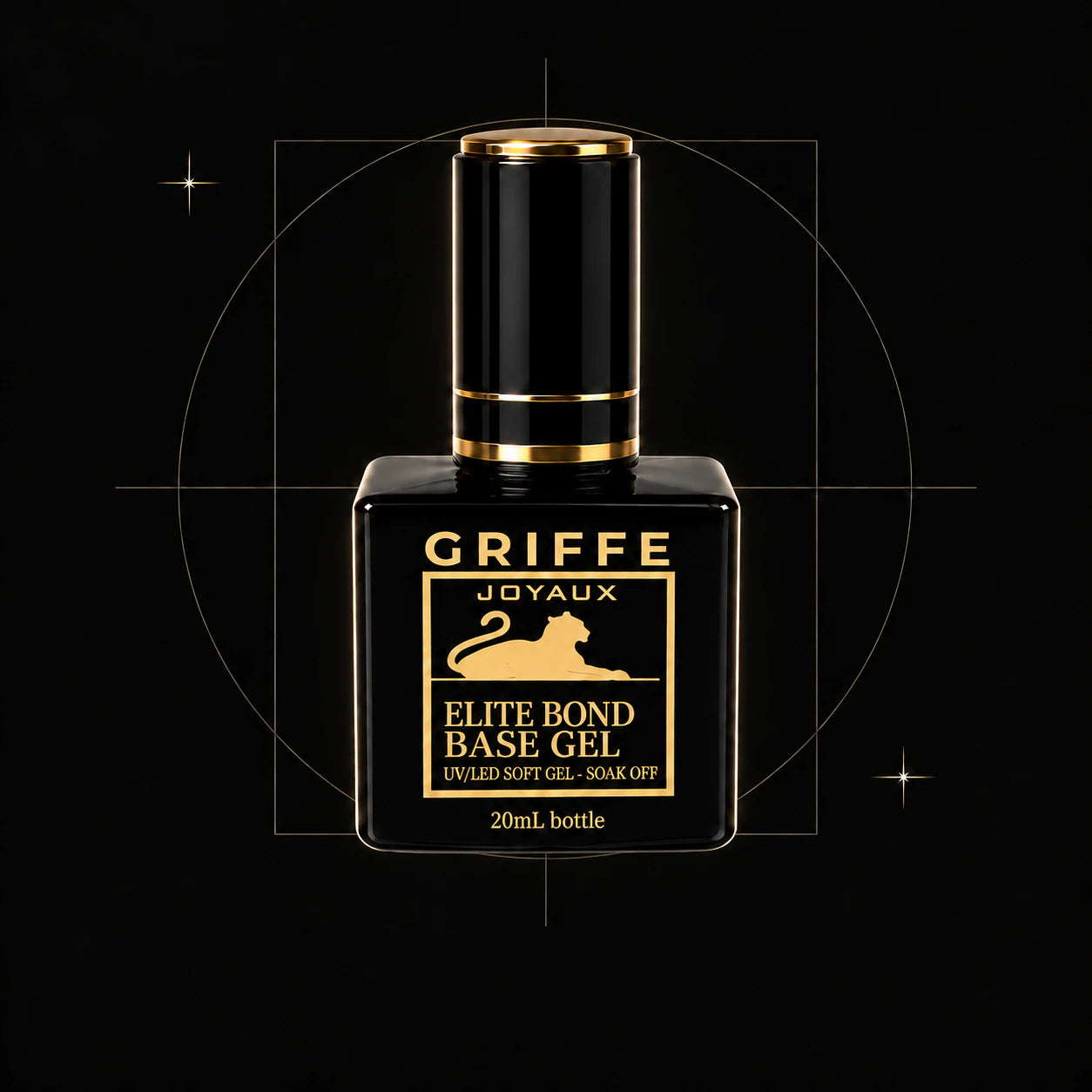 GRIFFE ELITE BOND BASE GEL — composition architecturale noire
