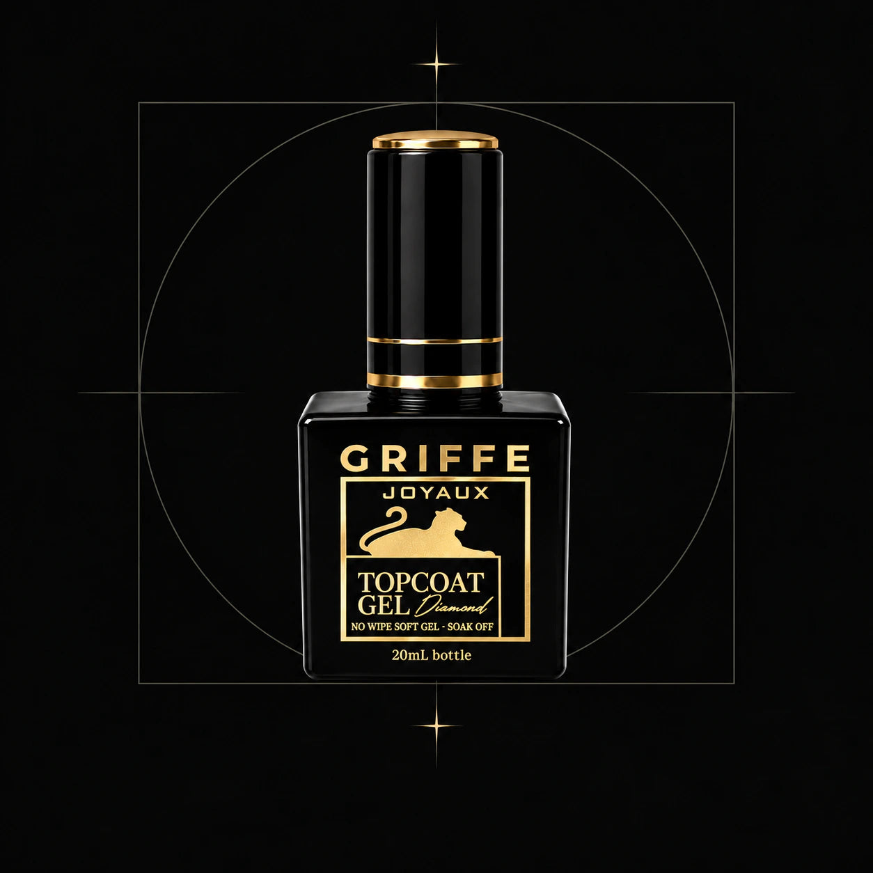 GRIFFE TOPCOAT DIAMOND — composition architecturale noire