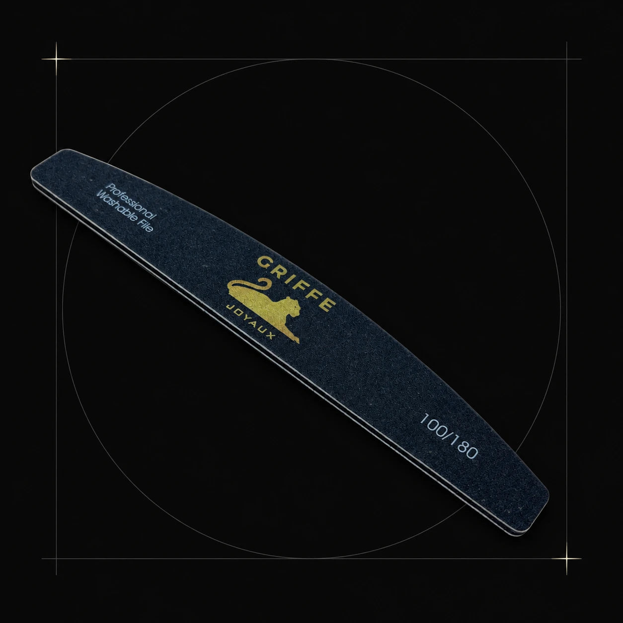 LIME SAND GRIFFE JOYAUX 100/180 — composition architecturale noire